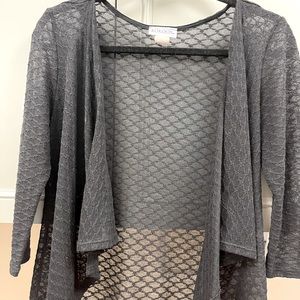 Kokoon 3/4 sleeve black cardigan, size M